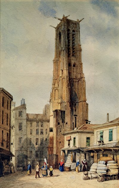 Tour Saint-Jacques by Francois Etienne Villeret